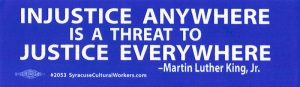 Injustice anywhere is a threat to justice everywhere essay
