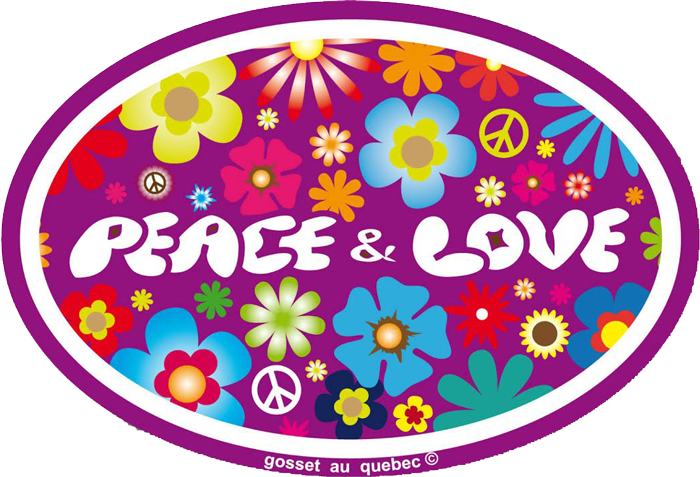 Hippie Stickers - Small Bike Stickers and Decals | Peace ...