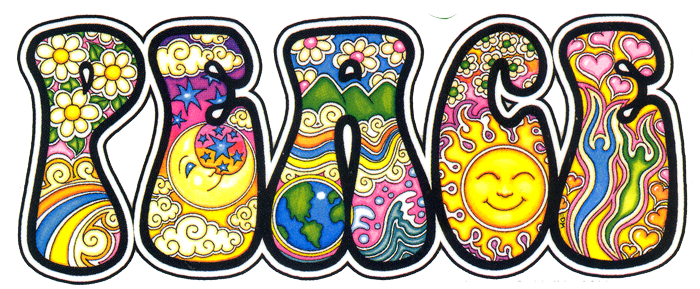 Peace (Dan Morris) - Bumper Sticker / Decal (6" X 3") | Peace Resource