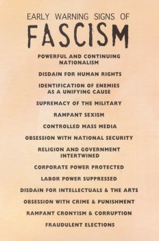 Early Signs Of Fascism >> The Early Warning Signs Of Fascism Postcard Peace Resource Project Early Signs Of Fascism >> The Early Warning Signs Of Fascism Postcard Peace Resource Project