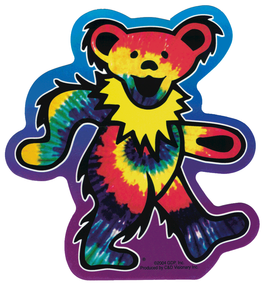 Grateful Dead Dancing Bears Decal Bumper Sticker