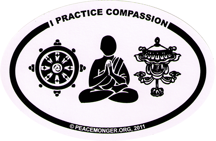S011 Globalize PEACE Large Bumper Sticker