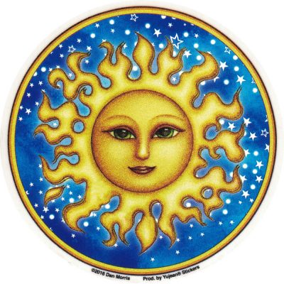 Window Sticker Starry Sun Decal